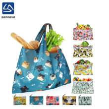 Eco-Friendly Ripstop Waterproof Shopping Bag Foldable Washable  Nylon Shopping Bag